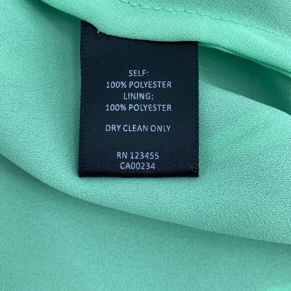 Design Lab Lord & Taylor Womens Blue Leaf Print Cropped Blouse Top Size XS - Picture 4 of 6